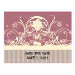 Shabby Lilac Save the Date Post Card