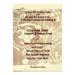 Shabby Parchment Wedding Invitation
