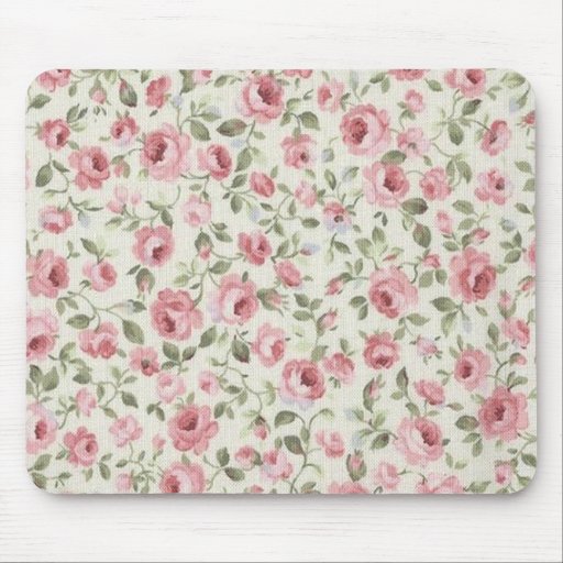 SHABBY PETITE PINK ROSES MOUSE PADS