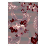 Shabby Pink Vintage Floral Card
