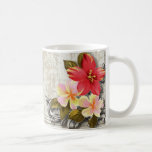ShabbyChic Hawaii Floral Beach Wedding Favour Mug