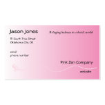 Shaded Pink with Fleur de lis line Business Cards