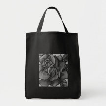shaded rose tote tote bag