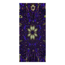 Shades o blue custom rack card