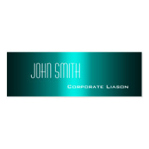 Shades of Aqua Skinny Business Cards