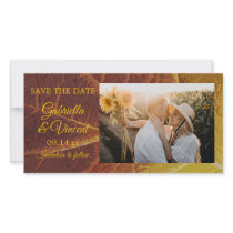 Shades of Autumn Save the Date Photo Card