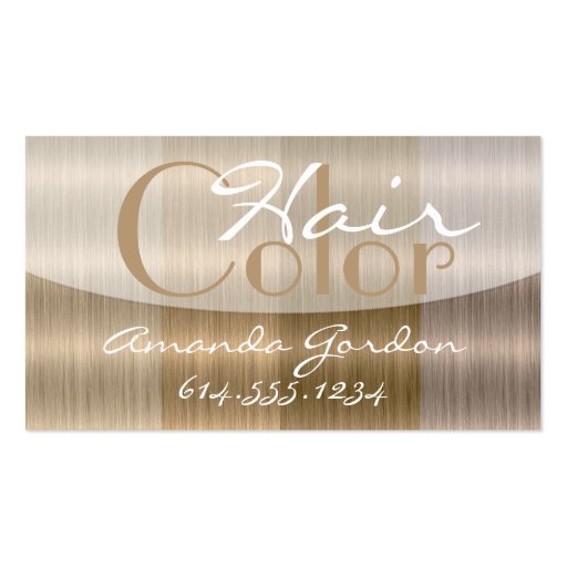 Shades of Blonde 2 Hair Colour Style Business Card