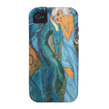 Shades of Blue iPhone 4 Case-Mate Tough