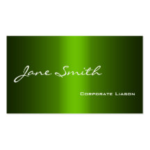 Shades of Green Modern Professional Business Cards