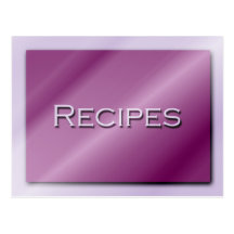 Shades of Purple Recipe Card Post Card