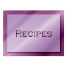 Shades of Purple Recipe Card Post Card