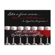 Shades of Red Invitation Post Cards