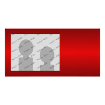Shades of Red. Personalized Photo Card