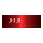 Shades of Red Skinny Business Cards