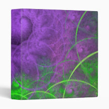 Shades of Toxic Waste Fractal Art Binders