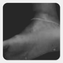 SHADOW FOOT SQUARE STICKER