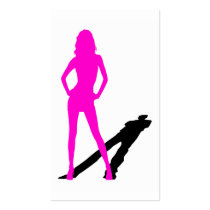 shadow silhouettes business card template
