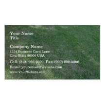 Shady green lawn for background business card templates