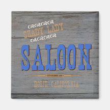 Shady Lady Saloon Fridge Magnets