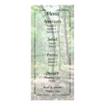 Shady Woods Wedding Menu Full Color Rack Card