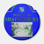 Shaftesbury Blue Green Refrigerator Magnet