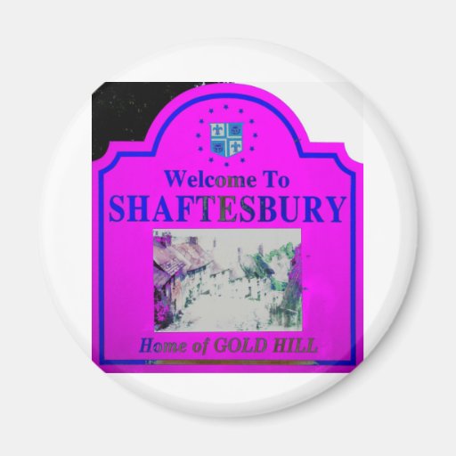 Shaftesbury Pink Blue Fridge Magnets