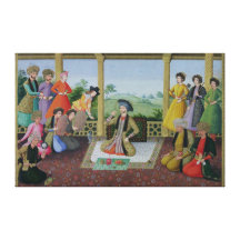 Shah Suleyman II et ses courtisans Impressions Sur Toile