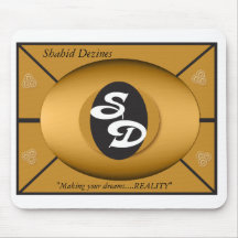 shahid1-gold, Shahid Dezines, "faisant votre drea… Tapis De Souris
