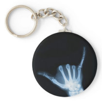 Shaka Sign X-Ray (Hang Loose) Keychains