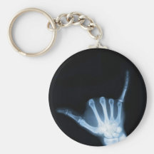 Shaka Sign X-Ray (Hang Loose) Keychains