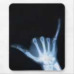 Shaka Sign X-Ray (Hang Loose) Mousepads
