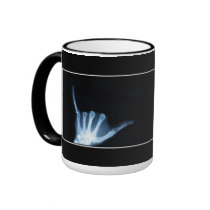 Shaka Sign X-Ray (Hang Loose) Mugs