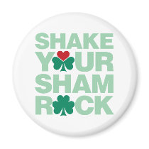 Shake Your Shamrock - Light Refrigerator Magnet