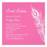 Shake Your Tail Feathers Birthday Invite (fuchsia)