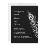 Shake your Tail Feathers Rehearsal Dinner black Personalized Invite