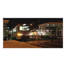 Shaker Square at Night - 3 Customized Photo Card