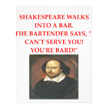 shakespear joke letterhead design