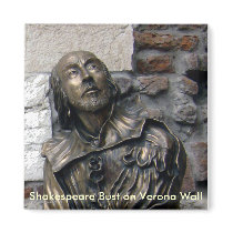 Shakespeare Bust of Verona Fridge Magnet