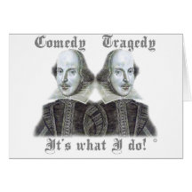 Shakespeare - est il ce que je fais ! cartes de vœux