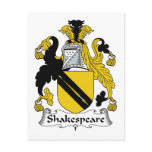 Shakespeare Family Crest postcards