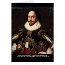 Shakespeare "Goodnight, Parting" Love Quote Gifts cards