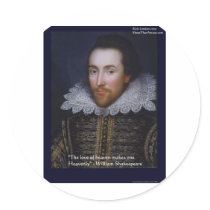 Shakespeare "Heavenly Love" Quote Gifts & Cards stickers