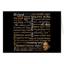 Shakespeare insulte la collection cartes