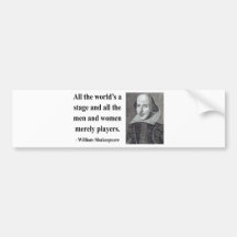 Shakespeare Quote 5b Bumper Stickers