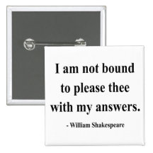 Shakespeare Quote 9a Pinback Button