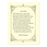 Shakespeare Sonnet # 18 Post Cards