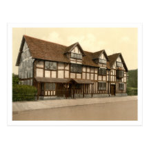 Shakespeare's Birthplace, Stratford-upon-Avon, UK Postcard