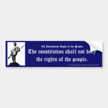 shall not deny the rights of the people bumper stickers