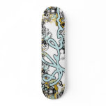 Shalom Floral Script skateboards