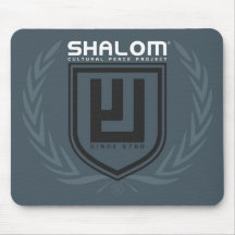 Shalom Tri Colour Crest Mousepad
